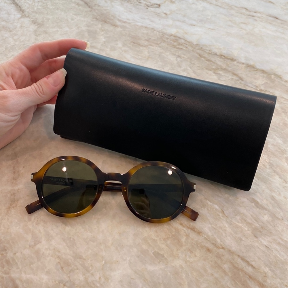 Saint Laurent Tortoise Shell Sunglasses